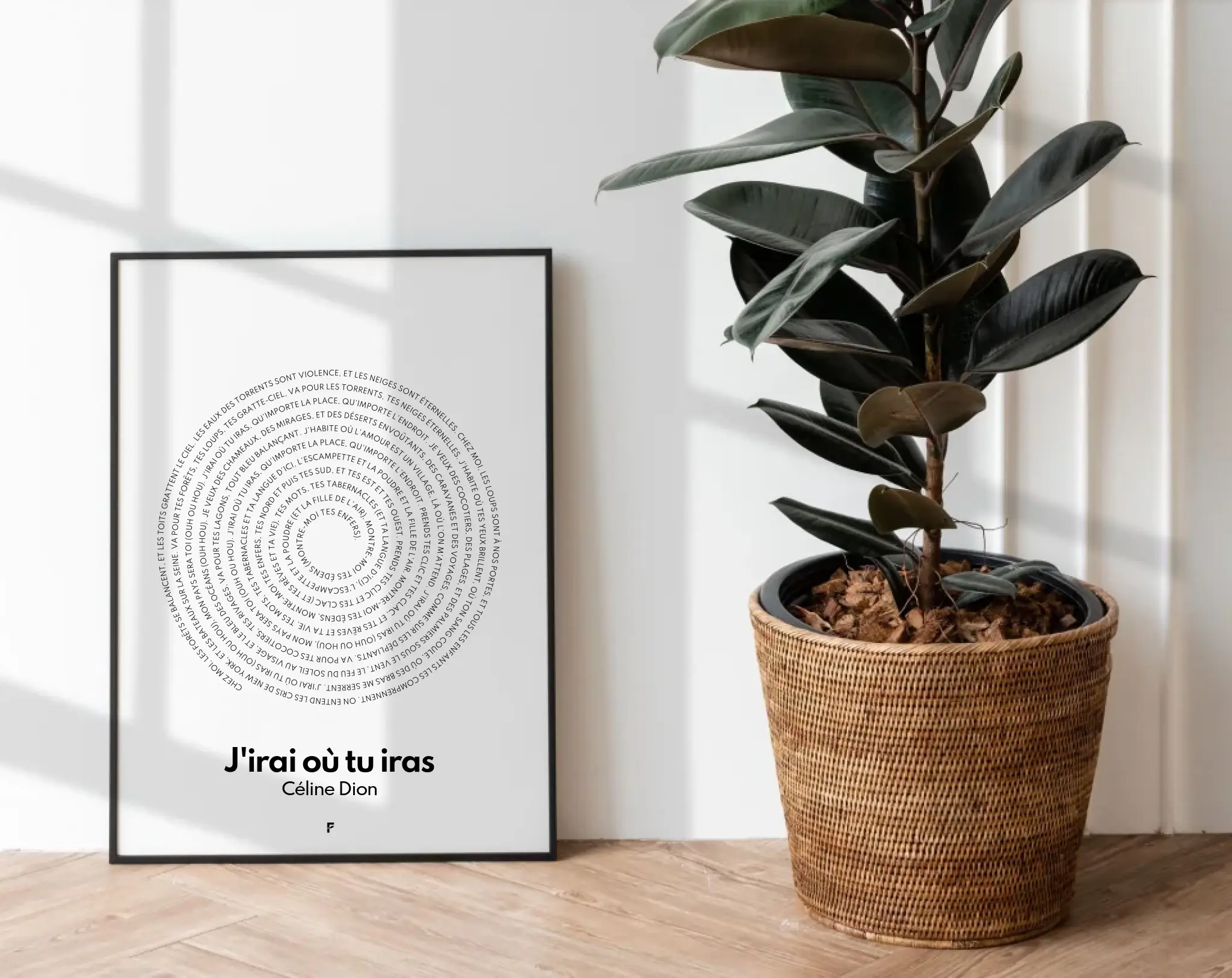 Affiche personnalisée paroles de chanson - FLTM