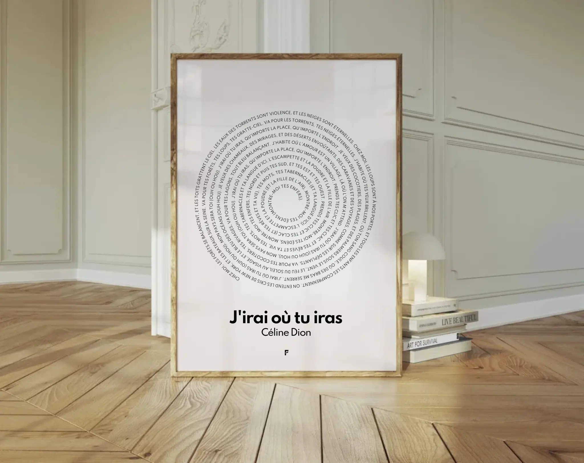 Affiche personnalisée paroles de chanson - FLTM