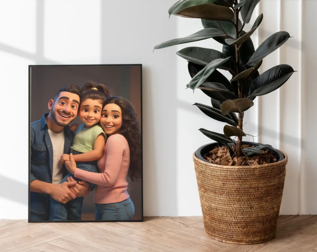 Affiche personnalisée style film d’animation 3D