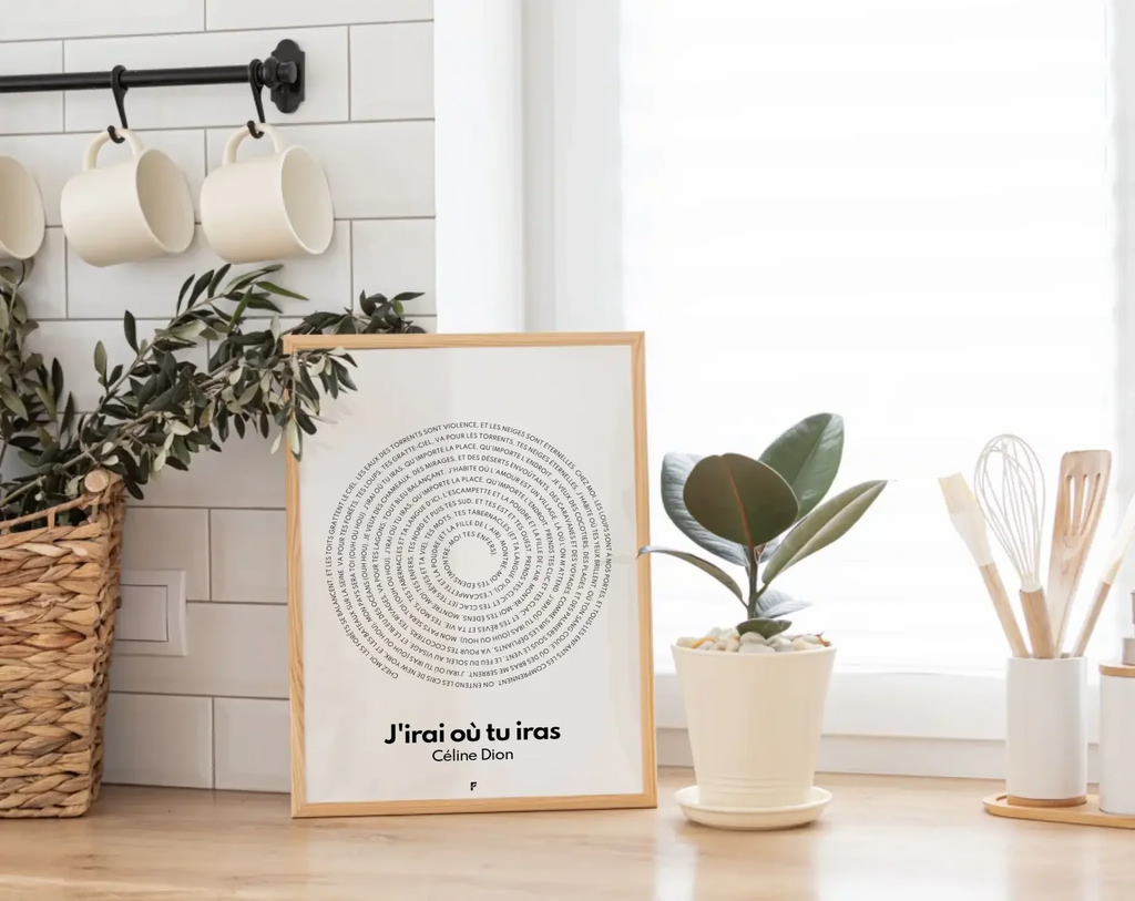 Affiche personnalisée paroles de chanson - FLTM