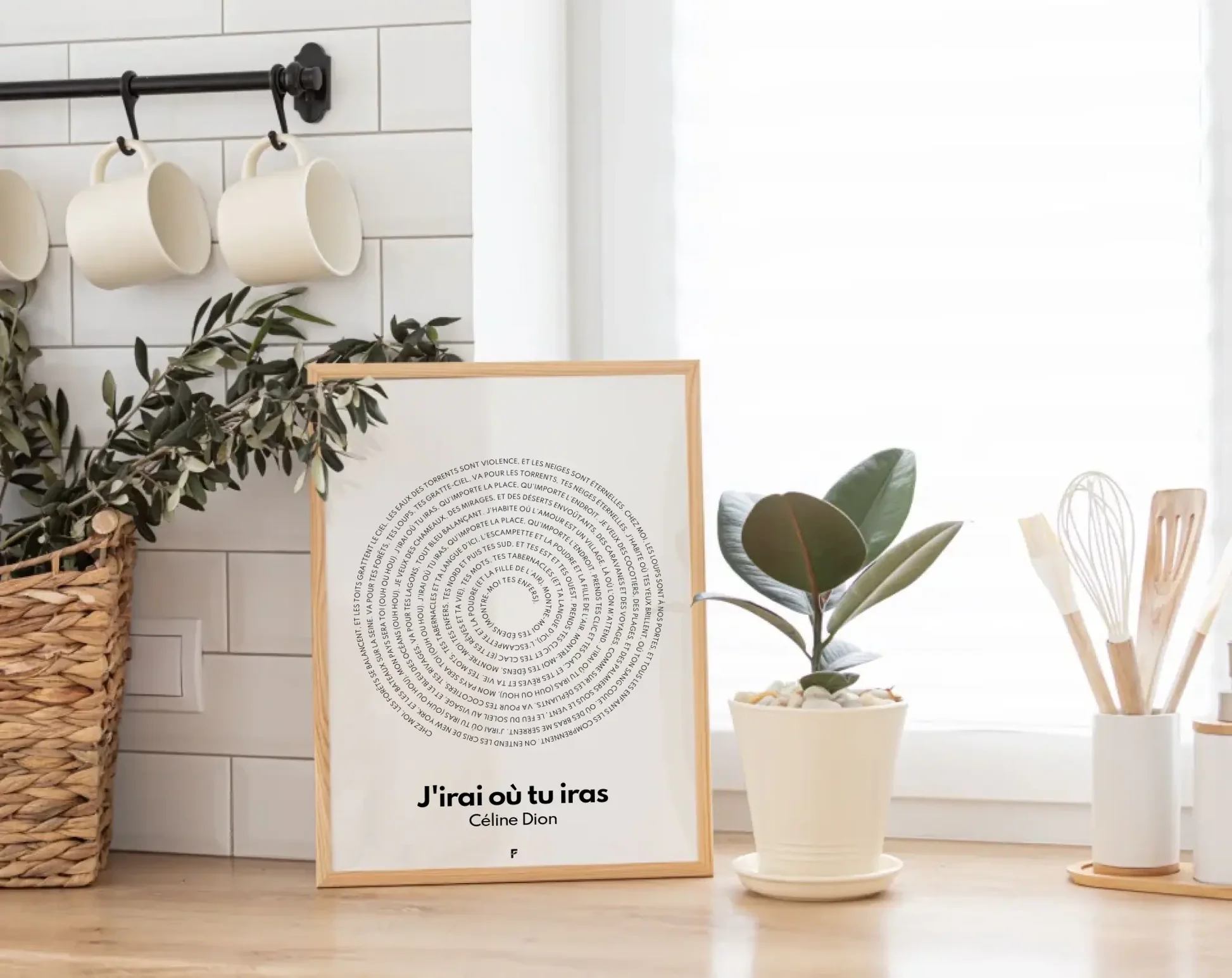 Affiche personnalisée paroles de chanson - FLTM