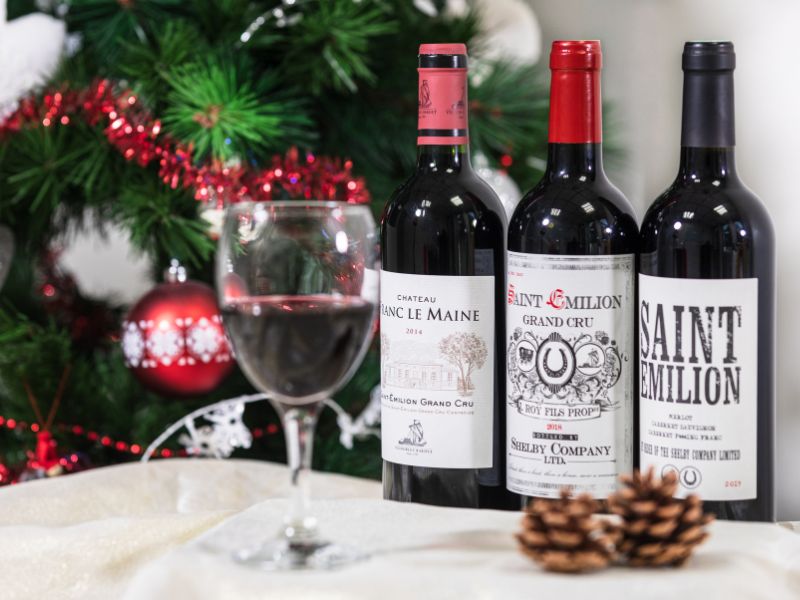 Calendrier de l'Avent vins de Bordeaux Saint-Émilion Maison Bardet