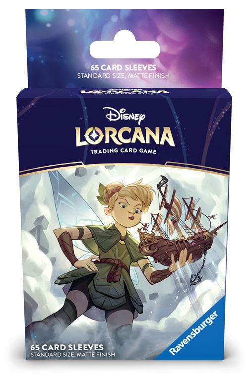 Carte à collectionner Lorcana Disney Ravensburger Le Règne de Jafar Protège-cartes Sleeves Fée Clochette