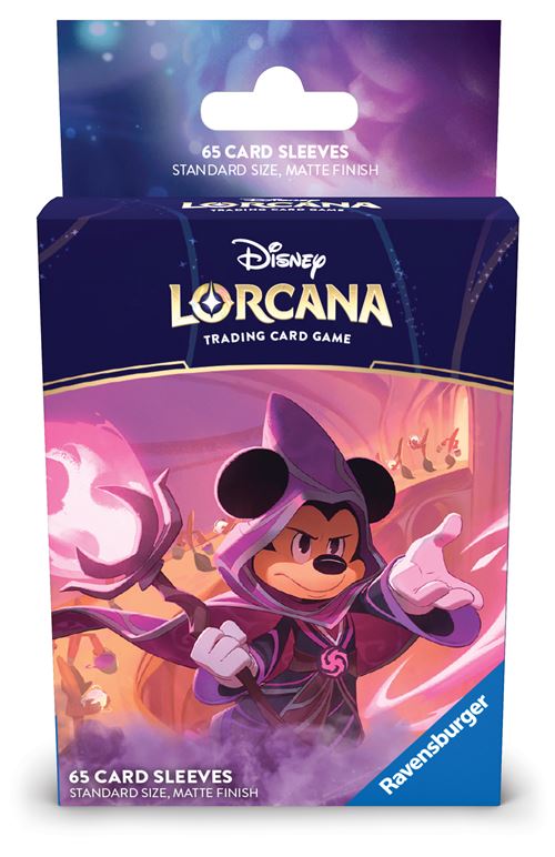 Carte à collectionner Lorcana Disney Ravensburger Le Règne de Jafar Protège-cartes Sleeves Mickey