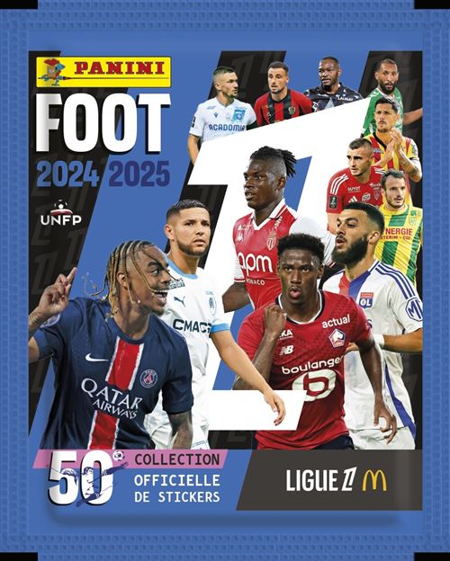 Carte à collectionner Panini Foot 2024-2025 Ligue 1 McDonald's Album + 2 pochettes + 1 offerte