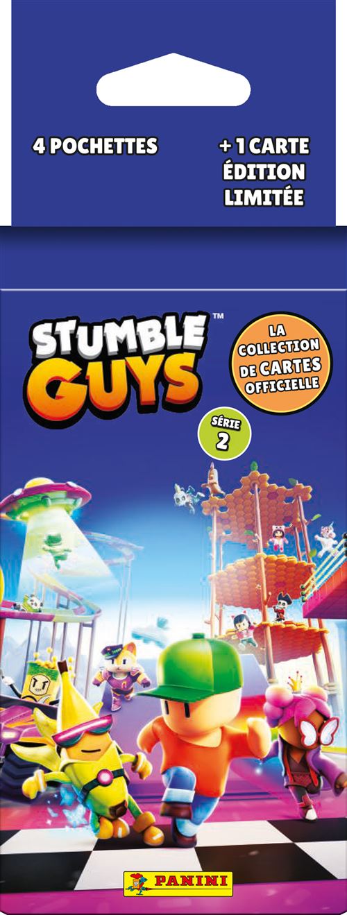 Carte à collectionner Panini Stumble Guys TC 2 Blister 4 pochettes et 1 carte édition limitée