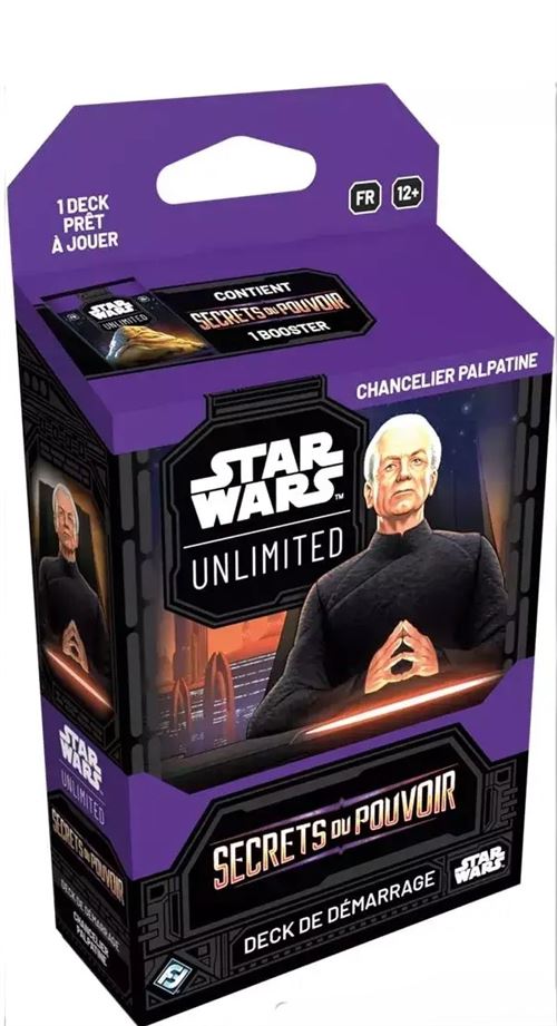 Carte à collectionner Star Wars Unlimited Deck Secrèts du Pouvoir Chancelier Palpatine