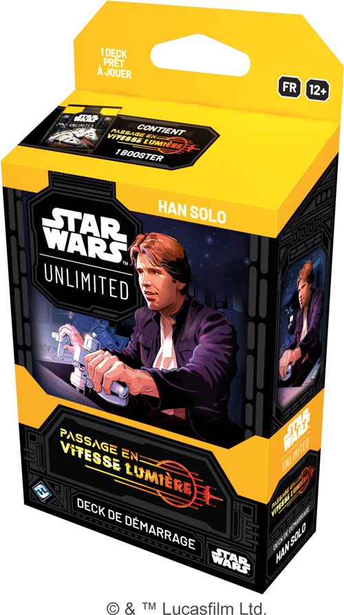 Carte à collectionner Star Wars Unlimited Passage Vitesse Lumière Deck Modèle aléatoire