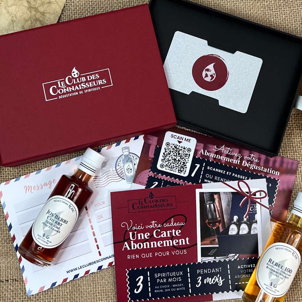Abonnement dégustation de spiritueux – Le Club des Connaisseurs