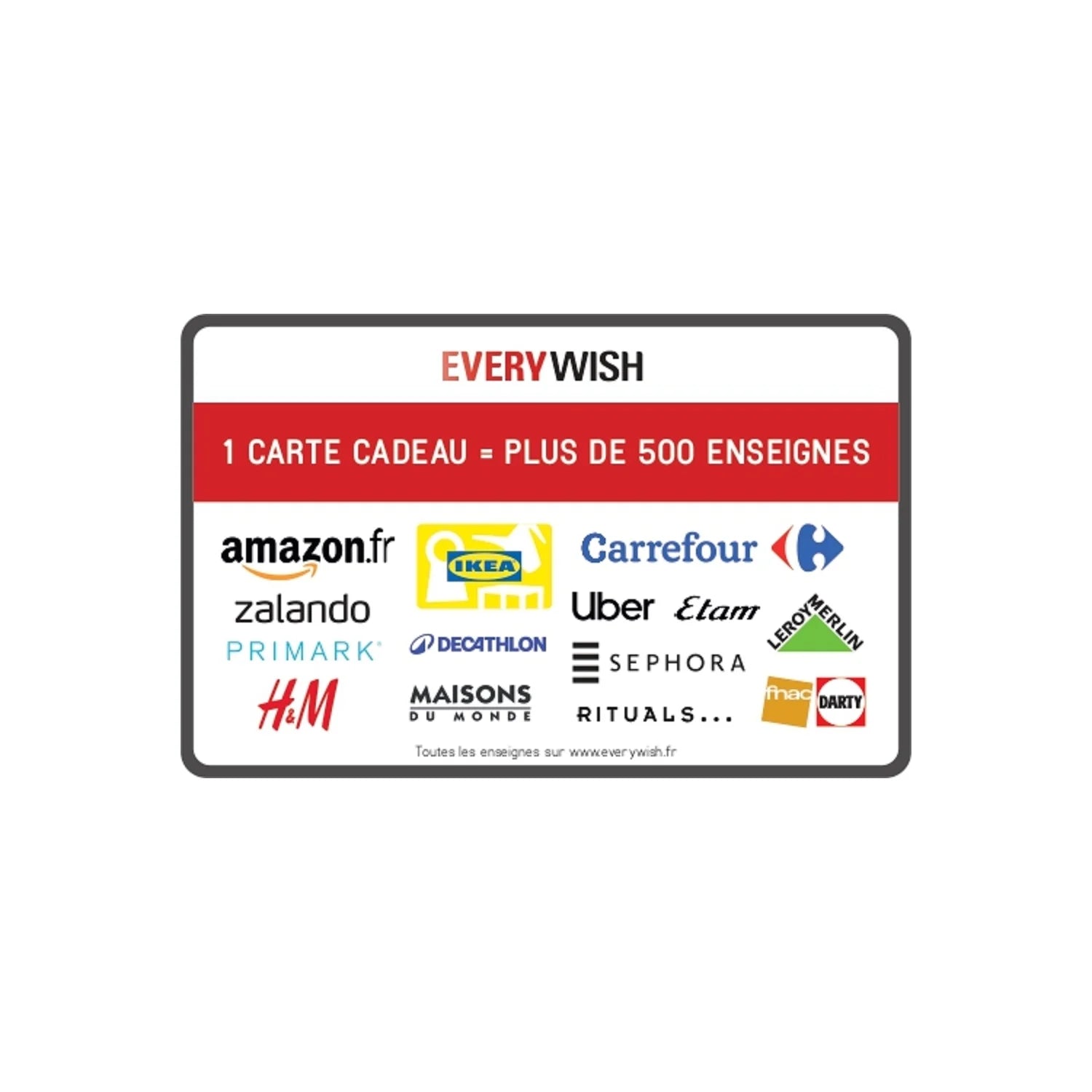 Carte cadeau multi-enseigne - Le cadeau qui fait toujours plaisir