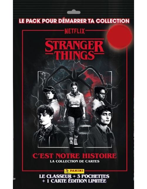 Cartes à collectionner Panini Stranger Things Starter Pack 1 classeur avec 3 pochettes et 1 carte édition limitée
