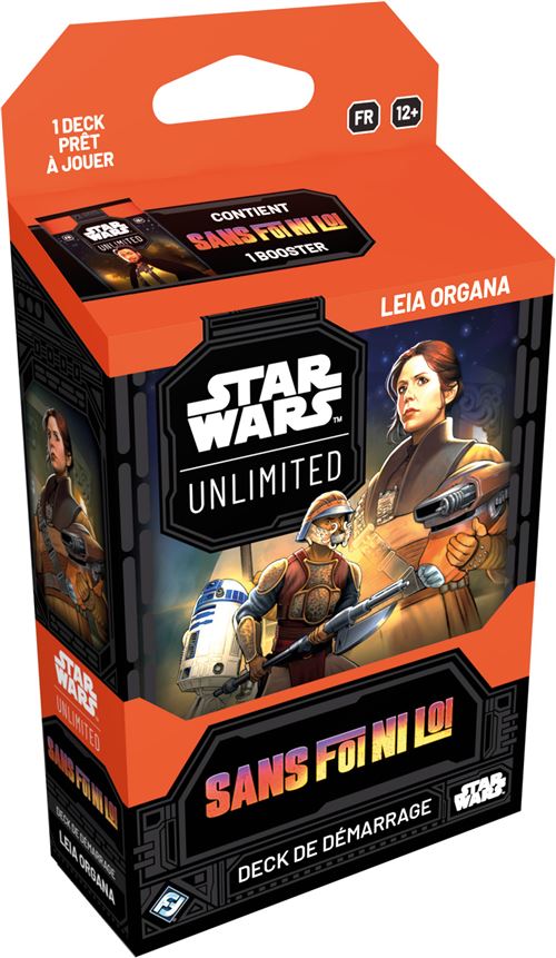 Cartes à collectionner Star Wars Unlimited Sans Foi Ni Loi Deck Leia Organa