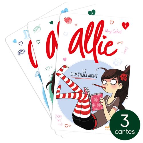 Cartes pour conteuse à histoire Yoto Le Carnet d'Allie, vol. 1 à 3