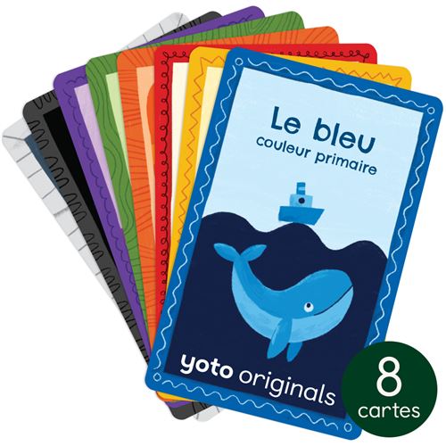 Cartes pour conteuse à histoire Yoto Les couleurs sont un jeu