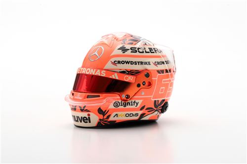 Casque Spark George Russell Mercedes-AMG PETRONAS F1 Team GP Miami 2025 Echelle 1/5