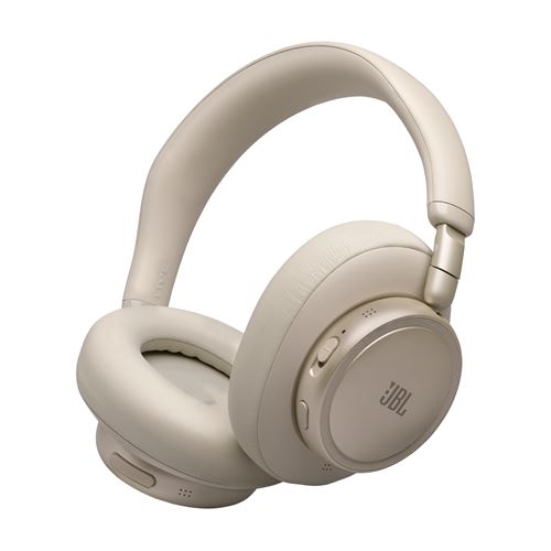 Casque arceau circum-aural avec et sans fil Bluetooth JBL Live 780NC avec réduction de bruit Beige