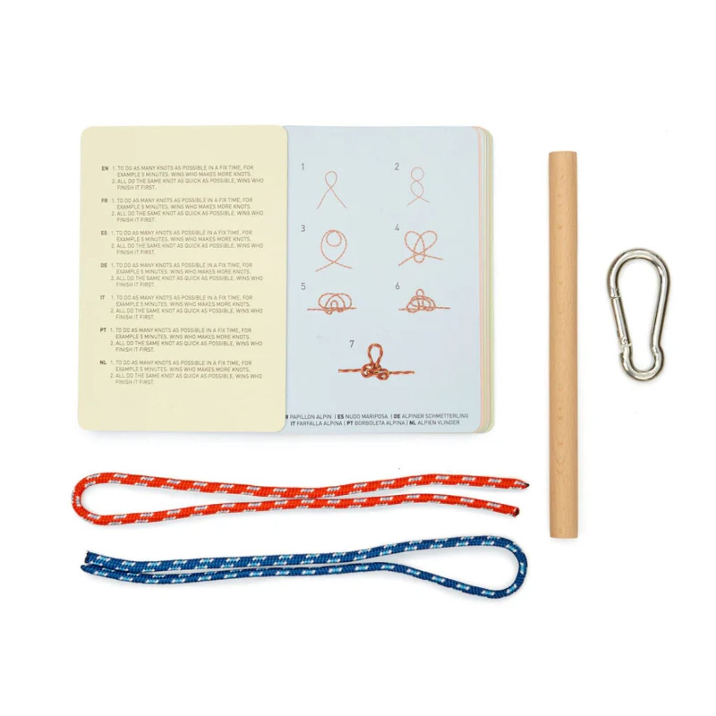 Kit d'apprentissage des nœuds en gros plan