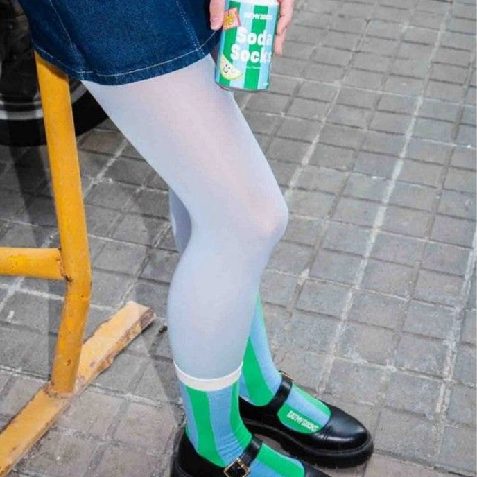 Chaussettes fantaisie motif soda pétillant