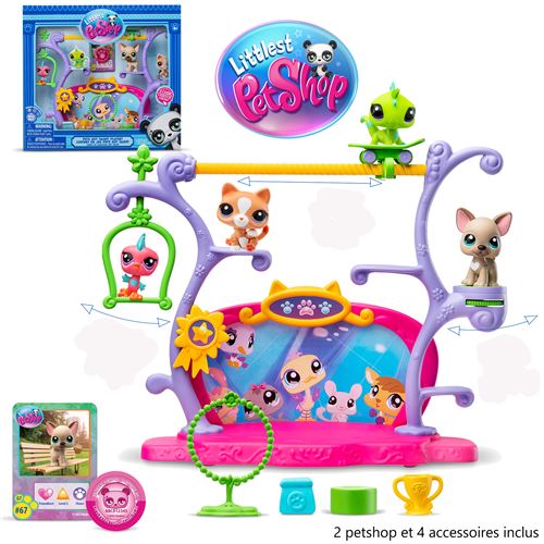 Coffret 2 figurines Bandai Littlest Petshop Pets Got Talent