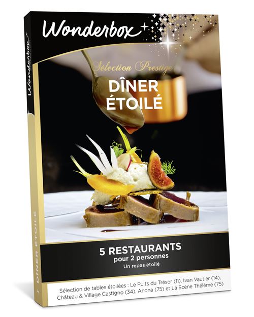 Coffret Cadeau Wonderbox Prestige - Dîner Etoilé