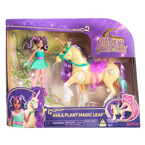 Coffret Poupée et Licorne L'Ecole des Licornes Ava et Leaf Plant Magic Unicorn Academy