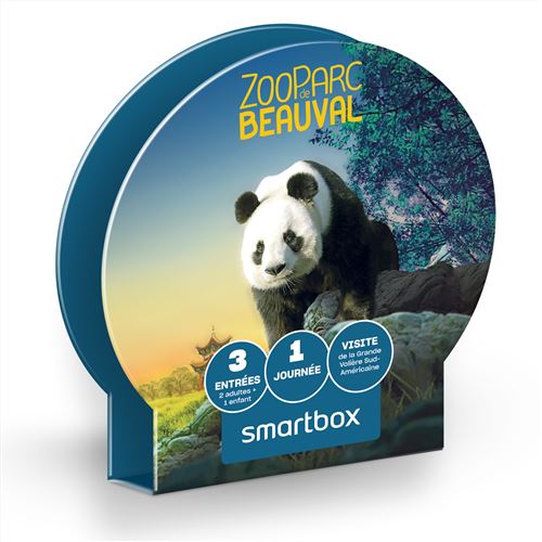 Coffret cadeau SmartBox 3 Entrées Beauval 1 jour Famille 2023