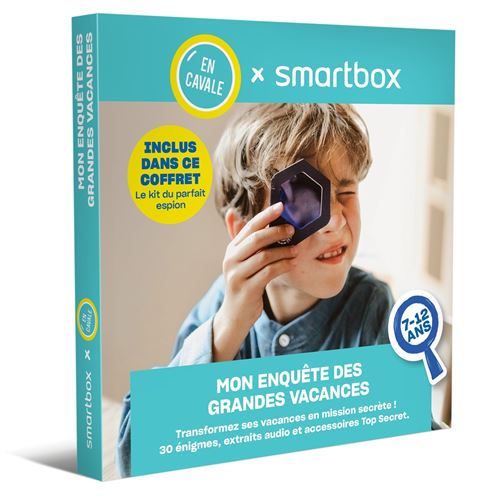 Coffret cadeau SmartBox En Cavale Mon enquête des grandes vacances 7-12 ans