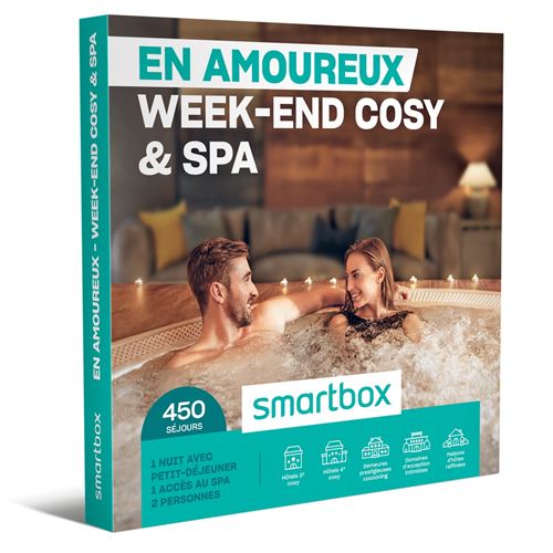 Coffret cadeau SmartBox En amoureux Week-end cosy & spa