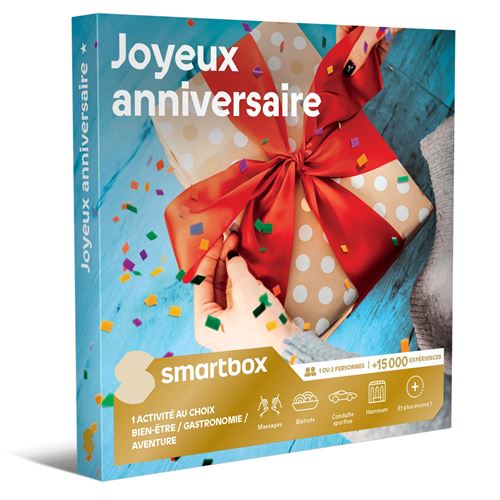 Coffret cadeau SmartBox Joyeux anniversaire*