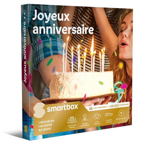 Coffret cadeau SmartBox Joyeux anniversaire**