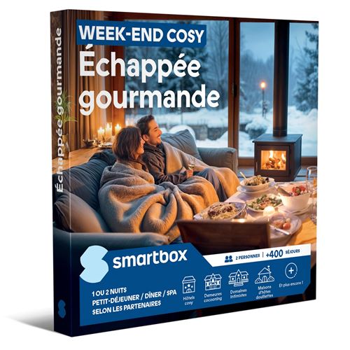 Coffret cadeau SmartBox Week-end Cosy Echappée gourmande