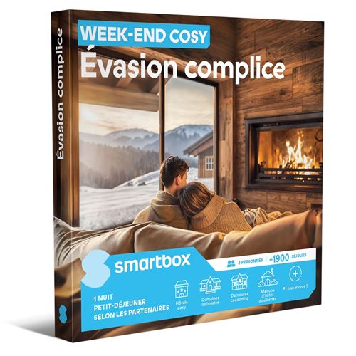 Coffret cadeau SmartBox Week-end Cosy Evasion complice