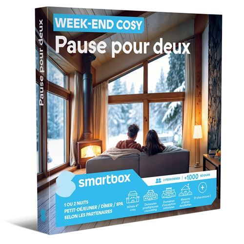 Coffret cadeau SmartBox Week-end Cosy Pause pour deux
