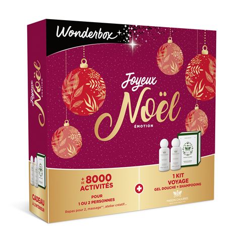 Coffret cadeau Wonderbox 2 en 1 Joyeux Noël Emotion pour 1 ou 2 personnes