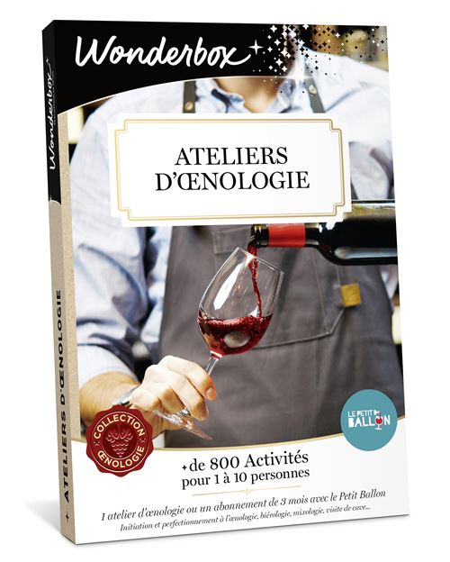 Coffret cadeau Wonderbox Ateliers d'œnologie