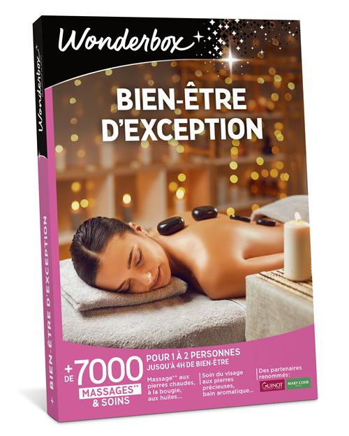 Coffret cadeau Wonderbox Bien-être d'exception