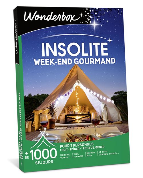 Coffret cadeau Wonderbox Insolite Week-end gourmand Edition 2025