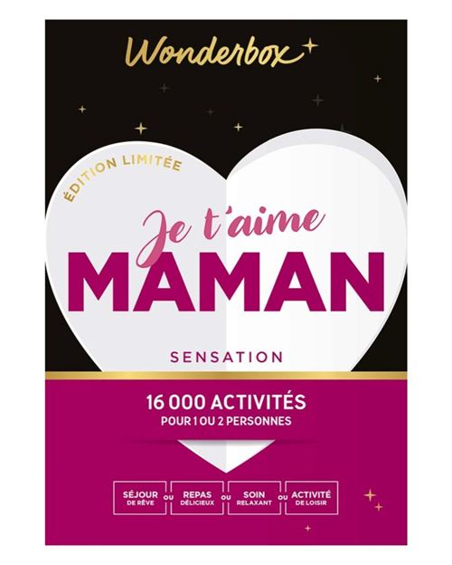 Coffret cadeau Wonderbox Je t'aime Maman Sensation