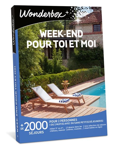 Coffret cadeau Wonderbox Week-end pour toi et moi Edition 2025