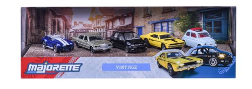 Coffret de 5 voitures Majorette Vintage Giftpack Modèle aléatoire