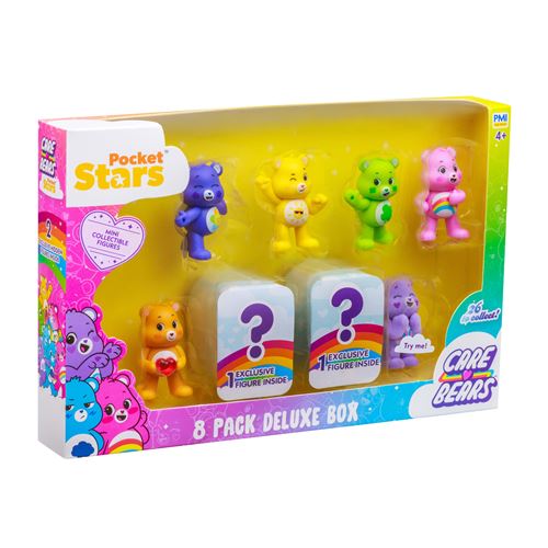 Coffret de 8 mini figurines Giochi Preziosi Care Bears 5 cm Modèle aléatoire