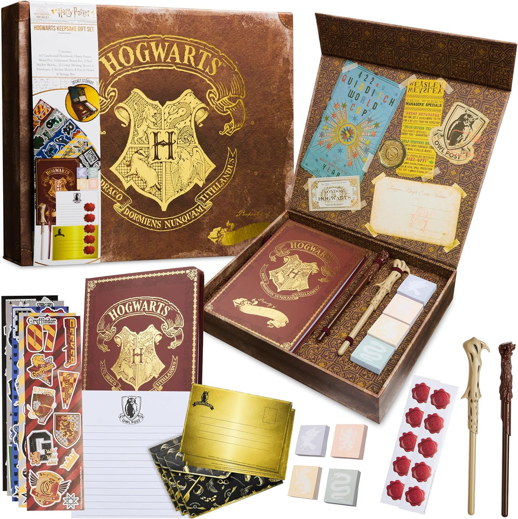 Coffret Papeterie Harry Potter avec stylo baguette & boîte souvenir