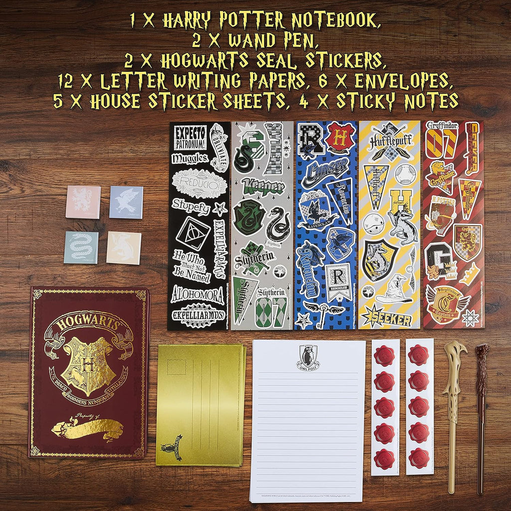 Coffret Papeterie Harry Potter avec stylo baguette & boîte souvenir