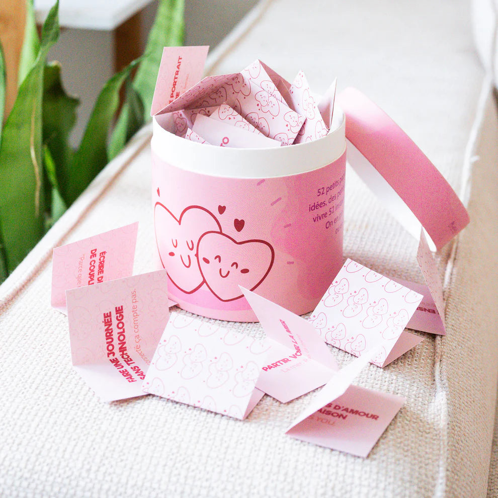 Coffret cadeaux Amour personnalisable – Prénom sur la box