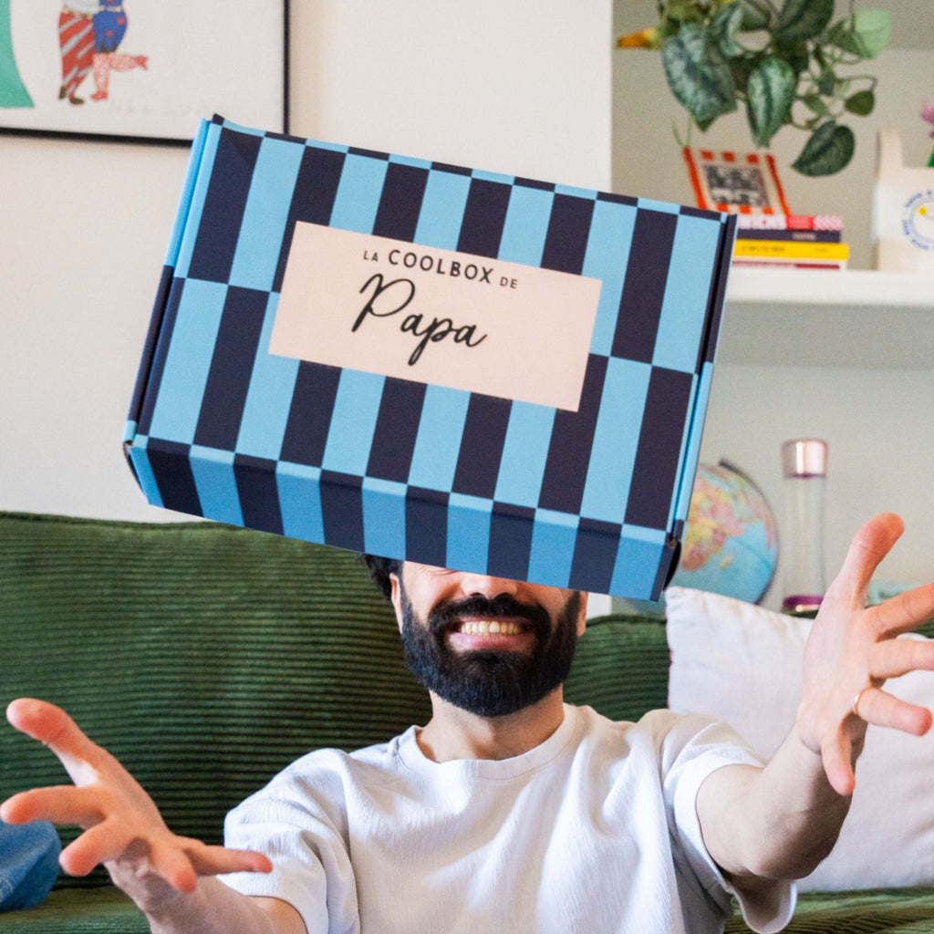 Coffret papa personnalisé avec illustration sur le couvercle