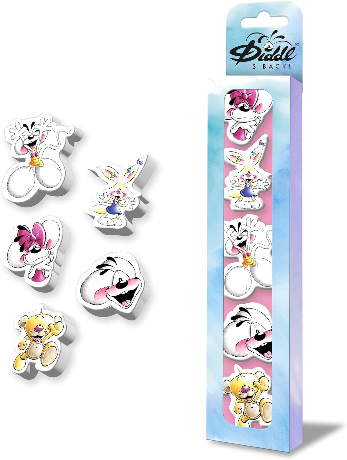 Set de 5 gommes 3D - Diddl