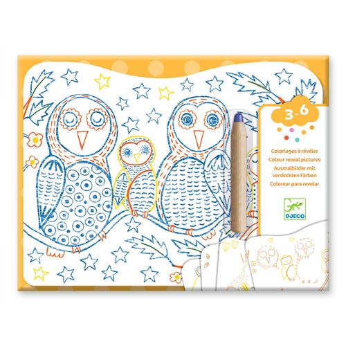 Dessin et coloriage enfant Djeco Familles des sous-bois