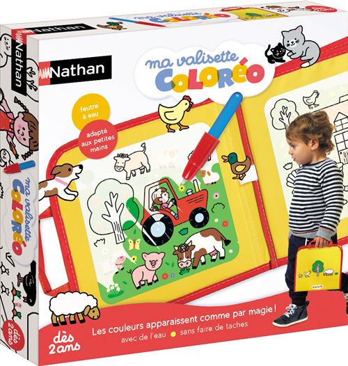 Dessin et coloriage enfant Nathan Ma valisette Coloréo