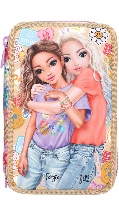 Dessin et coloriage enfant Top Model Trousse 3 niveaux Girl Power