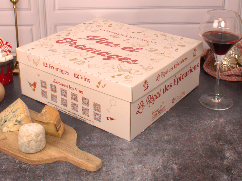 Calendrier de l'Avent Fromages et Vins 2026